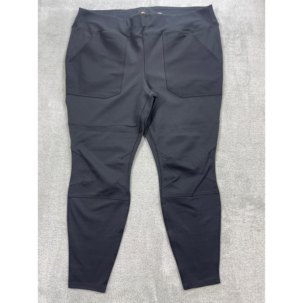 Carhartt Pants Women 1X Black Force Fitted Utility Legging 102482 001